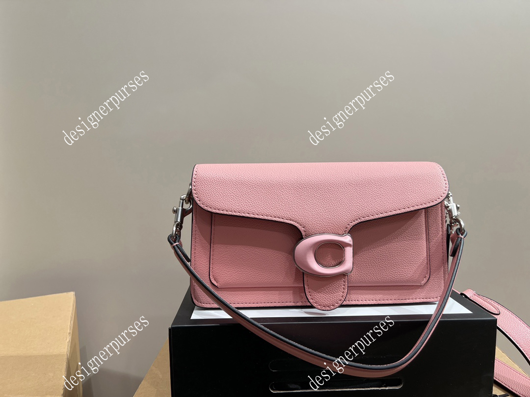 

TZ Fashion Flap Square Handbag Classic Bacchus Bag Leather Lady Tabby 26 Shoulder Bag Luxury Gold-tone Logo Evening Bags Designer totes bag Women small crossbody bags, White