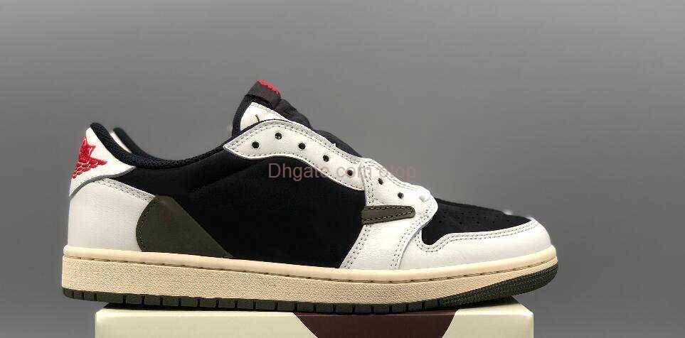 

WMNS 1 Retro Low OG SP Olive Mens Womens Sports shoes Black Sail Olive White Sneakers DZ4137-106 for size EUR 40-46, 001