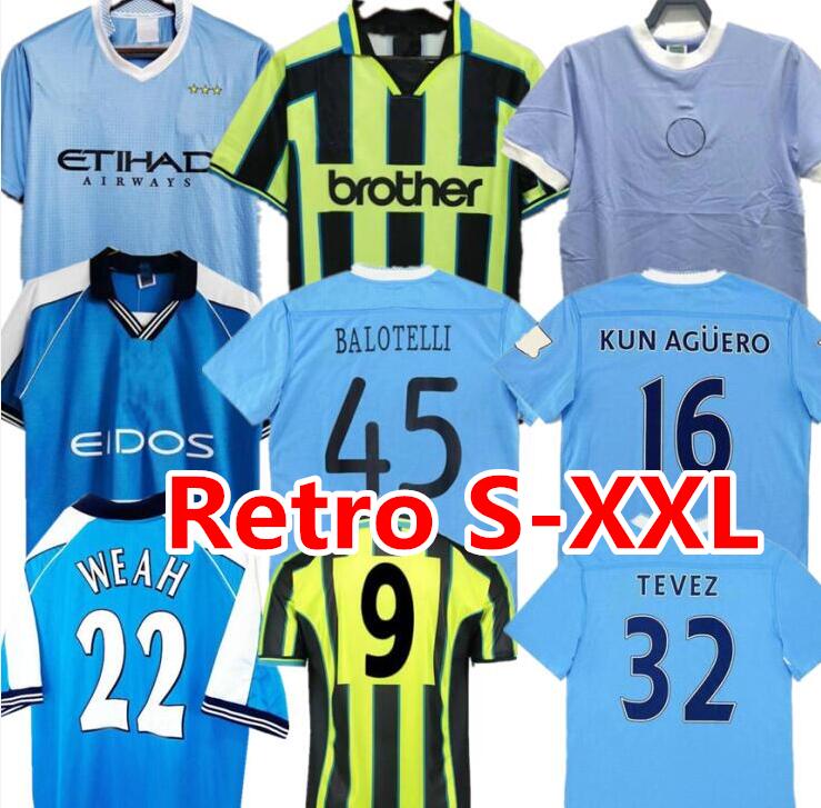 

11 12 TOURE YAYA BALOTELLI Retro soccer jerseys city Classic Final 2011 2012 man KUN AGUERO DICKOV TEVEZ HAALAND GOATER 98 99 01 vintage football shirt 88 89, 97-99