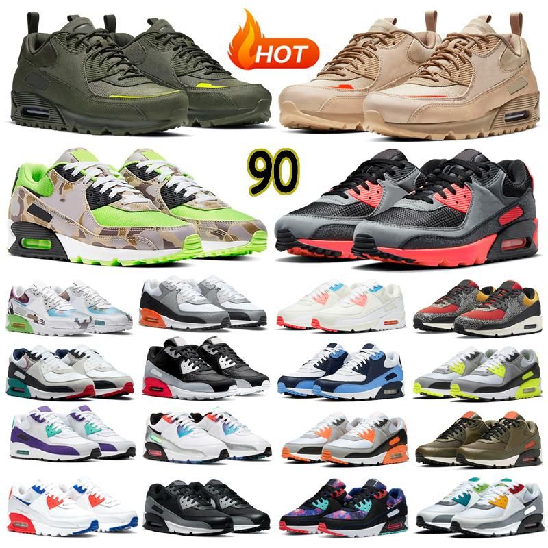 

2023 Designer 90 Running Shoes Men Sneakers 90s Women Chaussures Solar Flare Dust Safety Orange Sail UNC Outdoor Sport Mens Trainers 36-45, 14