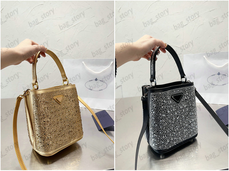 

Duchesse Diamond Luxurys Designer Handbag Hobo Bag All-over Imitation Crystal Single shoulder Underarm Bags Cross body, Gold
