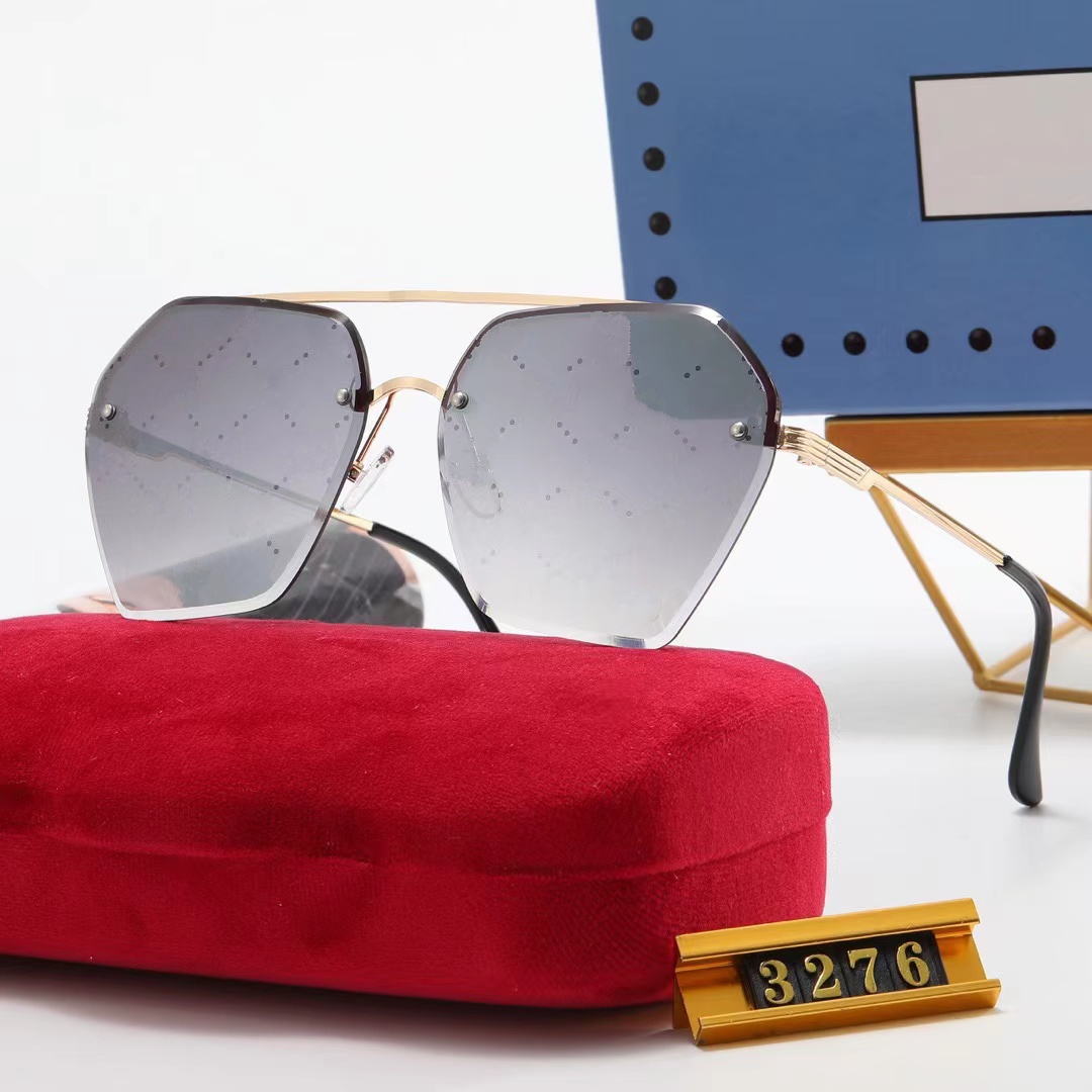 Designer Sunglasses Retro Polarized Mens Rimless Gold Plated Square Frame Brands Sun Glasses Fashion Eyewear-image-844114403