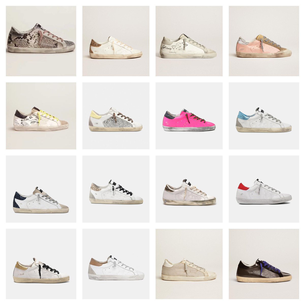 

2023 New Golden Shoes Super Star Sneakers Designer Classic White Leather Casual Shoe Sparkle And glitter Do-old Dirty Mens And Women Italy Deluxe Brand Size 36-45, Color f26