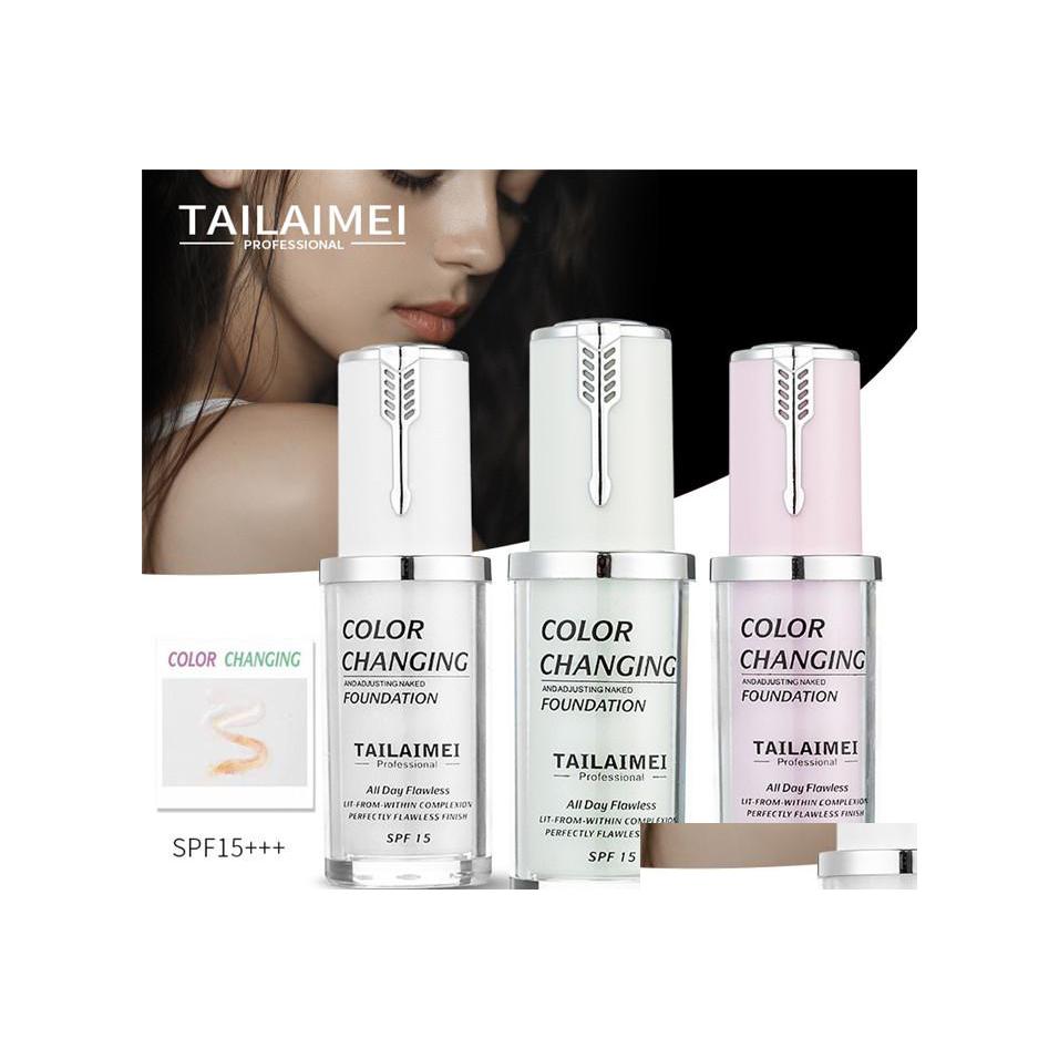 

Foundation Tlm Tailaimei All Day Flawless Color Changing And Adjusting Naked 3 Colors 40Ml Cream Natural Concealer Drop Delivery Hea Dh05K, As the pics showed