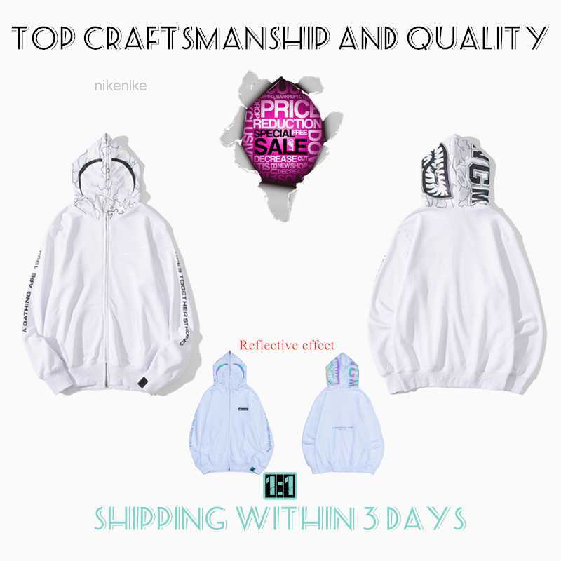 

Shark Full Zip Mens Hoodies Tiger Jacket Top Craftsmanship Designer Men Women Harajuku Stylist Sweatshirt Fashion Co-branding Camouflage Double Hat Hoodysk0kmr, No.12