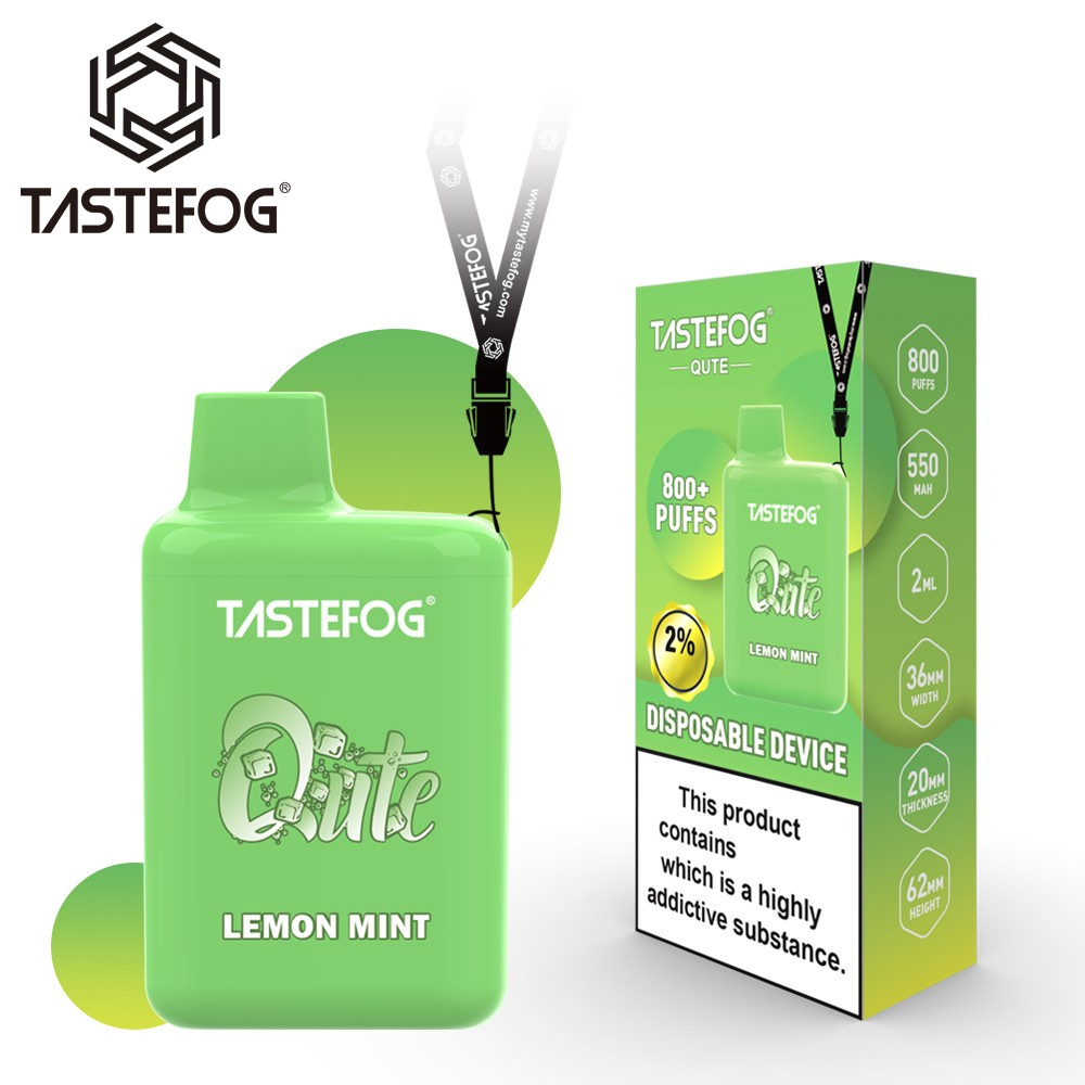 

Tastefog Qute 800puffs disposable vape box 2ml TPD Version 10Flavors whoelesale Price