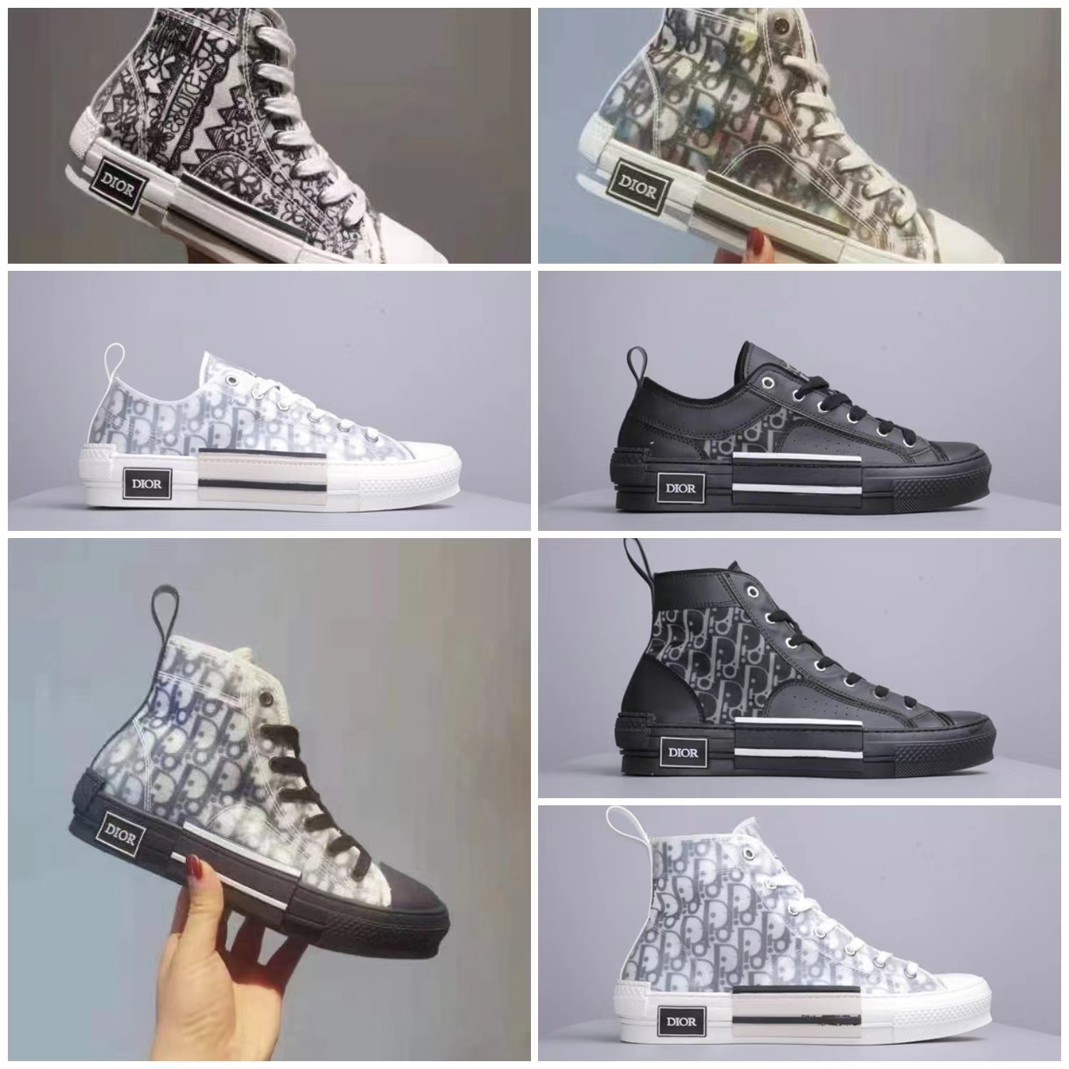 

Christian Dior B23 Oblique Technology Casual Shoes Men Womens Outdoor Luxury Designers Canvas Sneaker Fashion Platform Flat Breathable Trainers Sneakers With Box