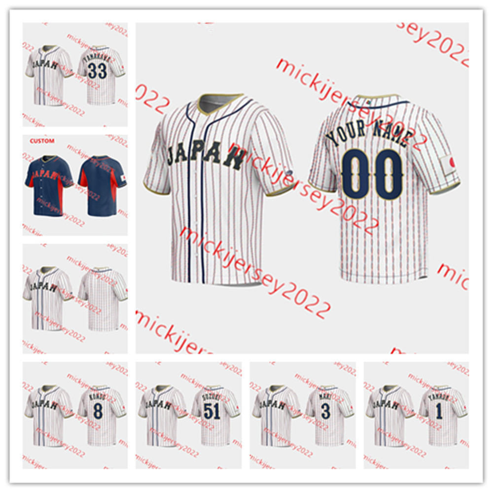 

Custom Stitched 2023 World Baseball Classic Japan Jersey Keiji Takahashi Kensuke Kondo Lars Nootbaar Masataka Yoshida Shosei Togo Takumu Nakano WBC Jerseys Mens, 2023 navy jersey