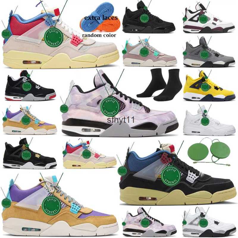 

off Noir basketball shoe men women jordens 4 4s white x Cement Sneakers Taupe Haze Zen Master Black Cat Single's Day Sail Royalty Oreo Pure, Color # 17