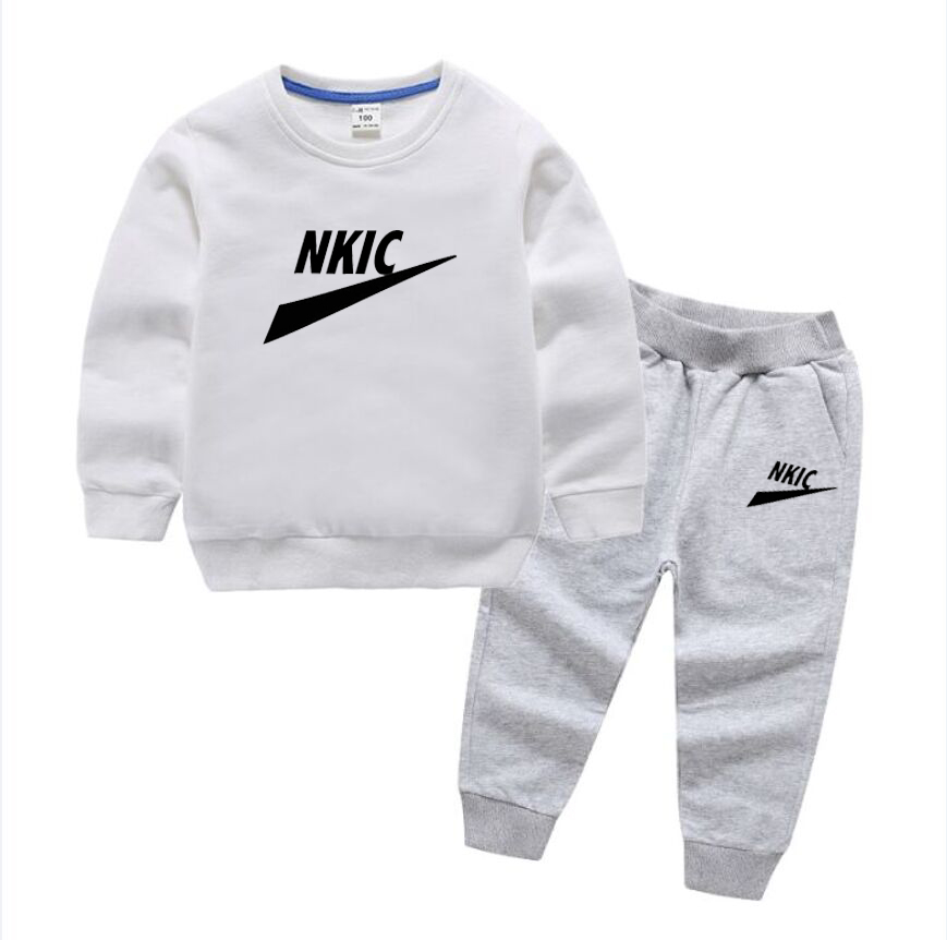 Nouveau bébé mode vêtements ensembles enfants 1-13 ans costume garçons survêtements enfants costumes sweats à capuche haut pantalon 2 pièces ense