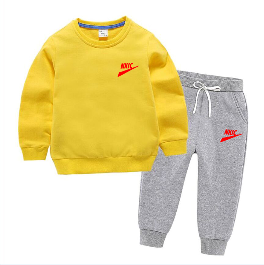 Nouvel ensemble de vêtements pour garçon Toddler garçons Vêtements Tenues coton 2pcs Sport Wear Petit enfant hoodie1-13 Ans costume pour bébé Aut