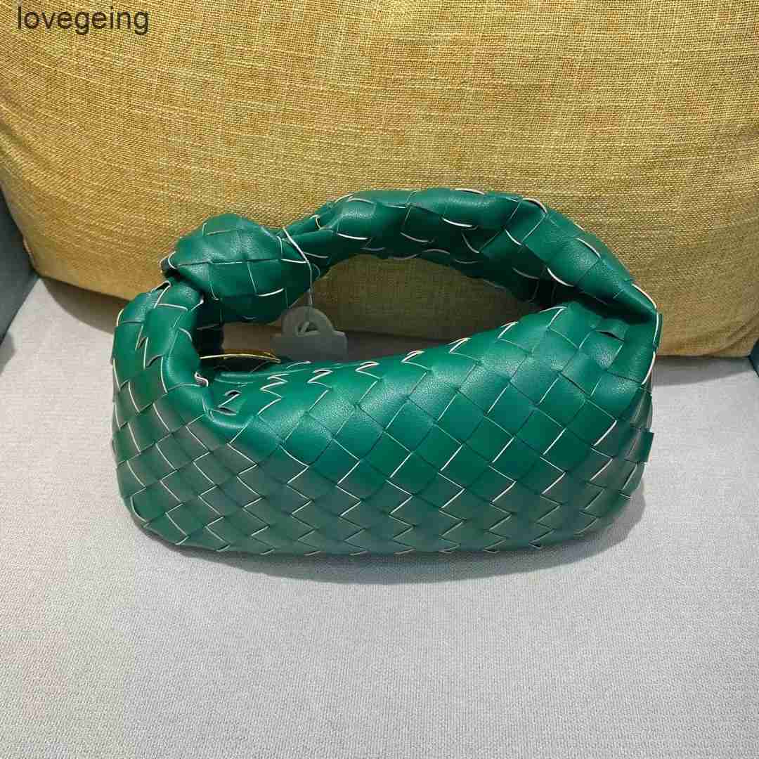 

Bag Shoulder Bottege Venetas Jodie Bags Woven Designer Knotted Armpit 2023 Same Mini Horn Single Portable Cloud I8oo, Wild duck green