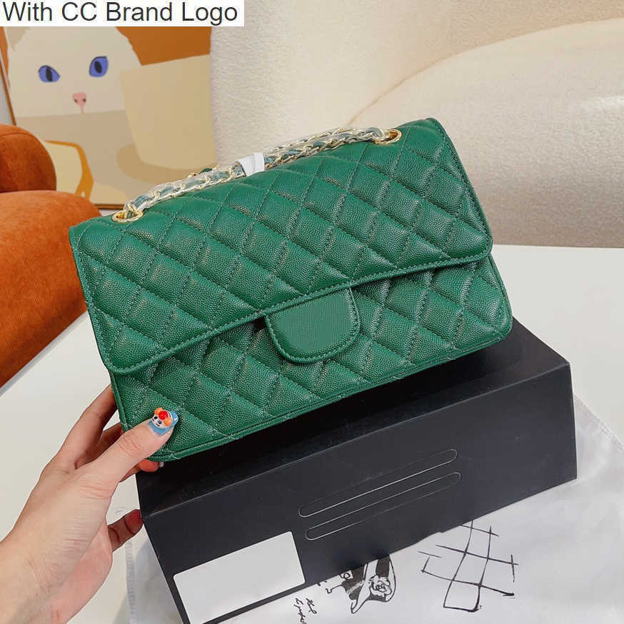 

CC Shoulder Bags Classic Double Cap Caviar Designer Bags Calfskin Diamond Quilted Gold Metal Chain Shoulder Crossbody Multi Pocket Women Luxury Large Capacity H, Box