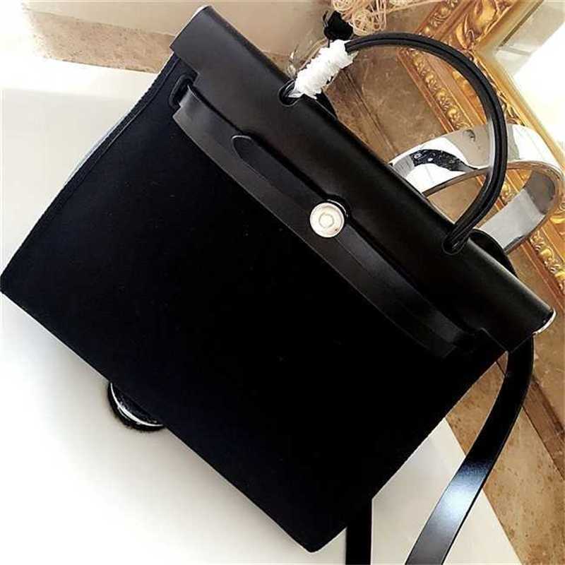 

Designers Handbags Herme Birkins Designer Bags Commuter 31 Briefcase Herbag Cm Canvas Handheld One Shoulder Crossbody Large Capacity Female T0Q1, Gray