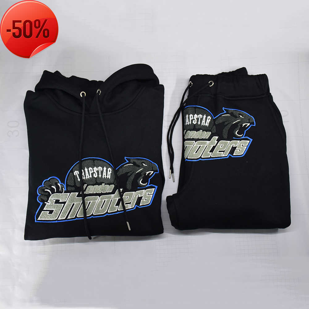 

Men' Tracksuits Men' Tracksuits Casual High Quality Embroidered Men Women Hoodie Trapstar London Shooters Hooded Tracksuit Designer Sportswear Pullovers2, B2