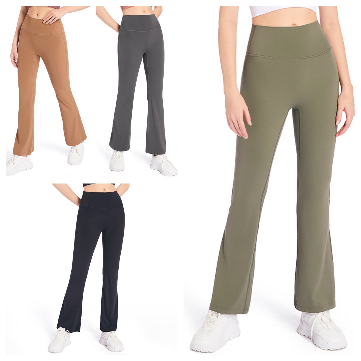 

LL Women Bootcut Yoga Pants Jazz Dress Leggings for Women High Waisted Crossover Workout Lounge Bell Bottom, Kl3#