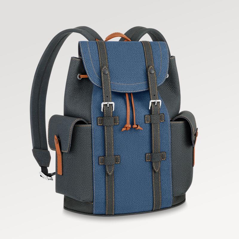 

Realfine Bags 5A M21373 Christopher PM Backpack Taurillon Cowhide Leather For Women with Dust bag, M46247 32cm 5a_01