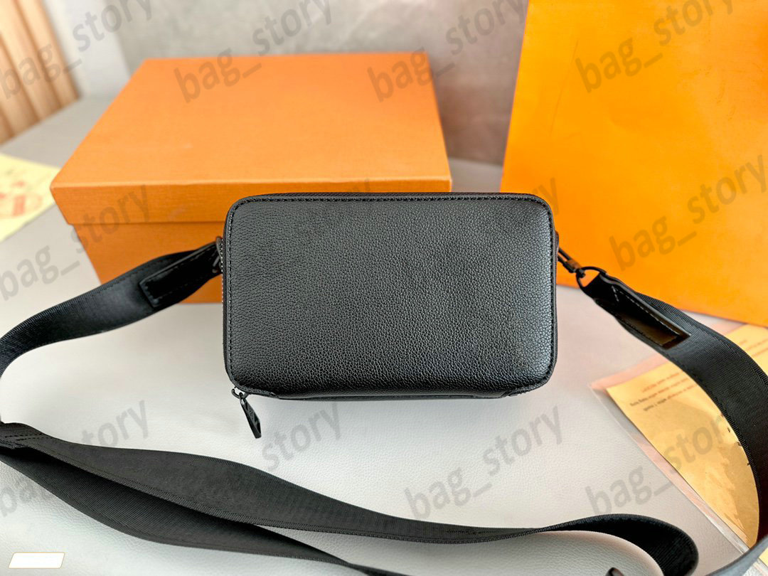 

Mini bag Alpha Wearable Designer Camera Cross Body Purse Wallet Men Bag Black PU Leather Card Slots flap M59161, Grey
