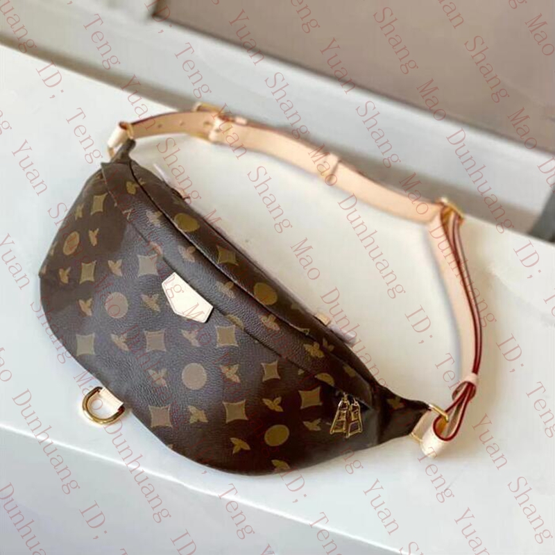 

Bumbag Cross Body Waist Bags Temperament Fanny Pack Bum Brown flower soft leather Luxurys designers bags Serial Number Date Code Men Women Bumbags, Customize