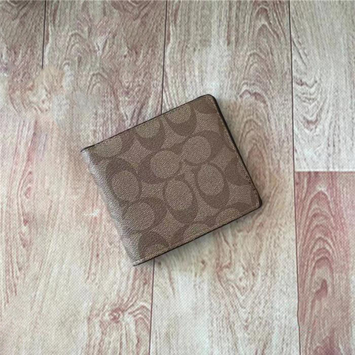 

New men's Walletsretro trend Wallets simple compact and portable purse, Light brown