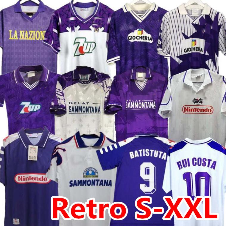 

1998 Retro Soccer Jerseys EDMUNDO BATISTUTA RUI COSTA Football Shirt Camisas de Futebol 89 90 91 92 93 94 95 96 97 98 99 00 Fiorentina 2000 Jersey