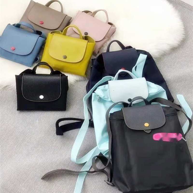 

Handbag Clearance Retail Wholesale wallet Folding 95% Off French Bag Backpack bolsos Nylon Women sac 70th Anniversary One Shoulder Embroidery Horse Light Schoolbag, 300 gunmetal with logo