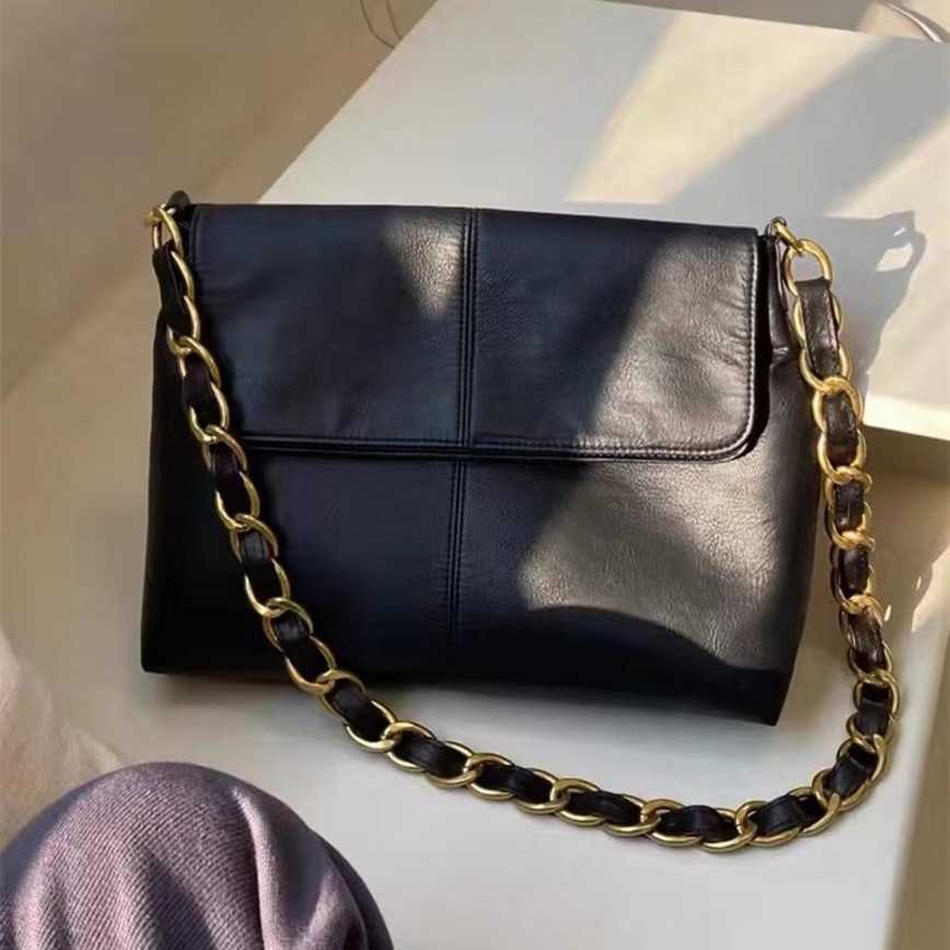 

1pcs Bags For Women 49%off Large-capacity chain women small one-shoulder messenger bag Messenger Handbags Female Fashion, Black