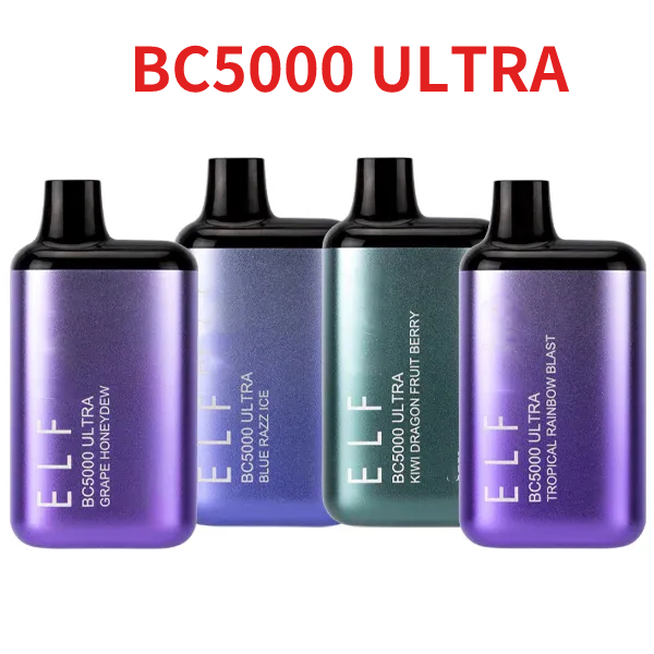 

PUFF Elf BC5000 ultra E Cigarettes Disposables Vape BC 5000 puffs 13ml MESH Coil Pods 650mah Recharged Battery Vapes Box Device VS Crystal Legend