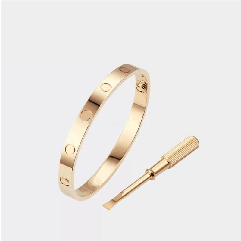 

Classic C home Bangle screw pattern bracelet titanium steel inlaid diamond men and women Bracelets luxury designer gift wedding party jewelry