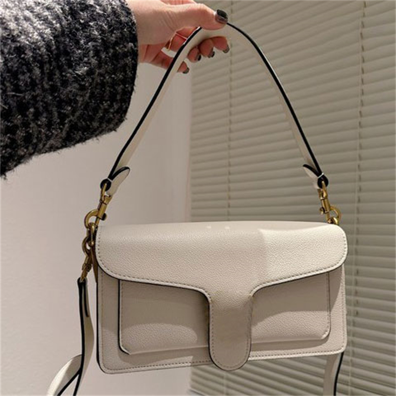 

Classic Designer Handbag Luxury Crossbody Bag Coach Pillow Tabby Shoulder Bag 26 for Women Leather Outside Slip Pocket Flap Bags