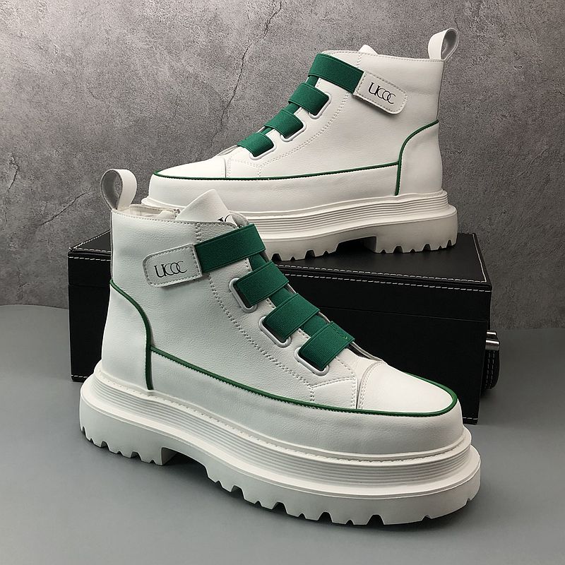 Habiller les chaussures de mariage de la fête de style britannique mode vulcanisée sportive respirante baskets décontractées orteil rond