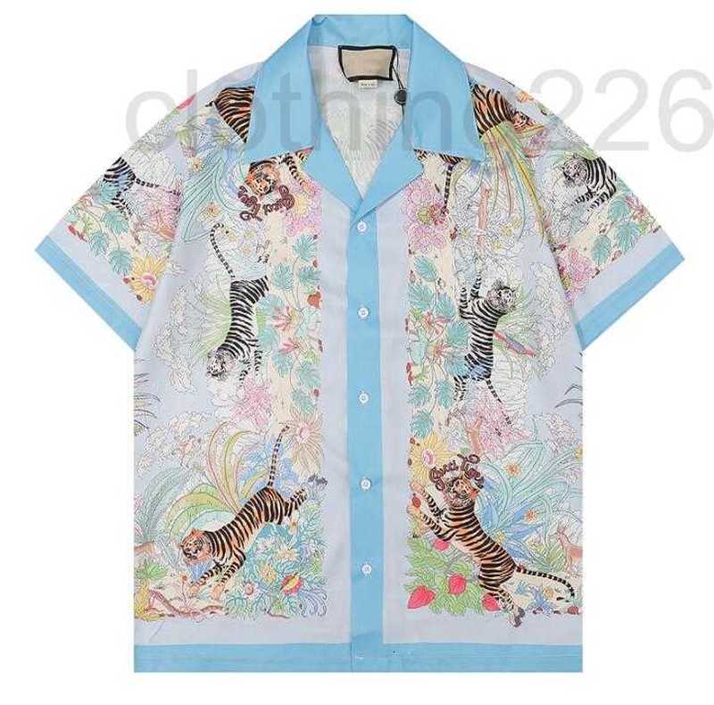 

designer 2022 New brand womens shirt Luxury Mens T luxury G letter printed tiger lapel short sleeves floral oversized -3XL G6MB, 02