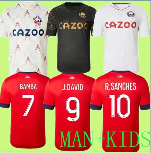 

22 23 LOSC Lille FOURTH AWAY soccer jerseyS DAVID FONTE BURAK AndrE Gomes football shirts 2022 2023 JIKONE R.SANCHES T.WEAH L.ARAUJO maillots Adult Kids Kit HOME third