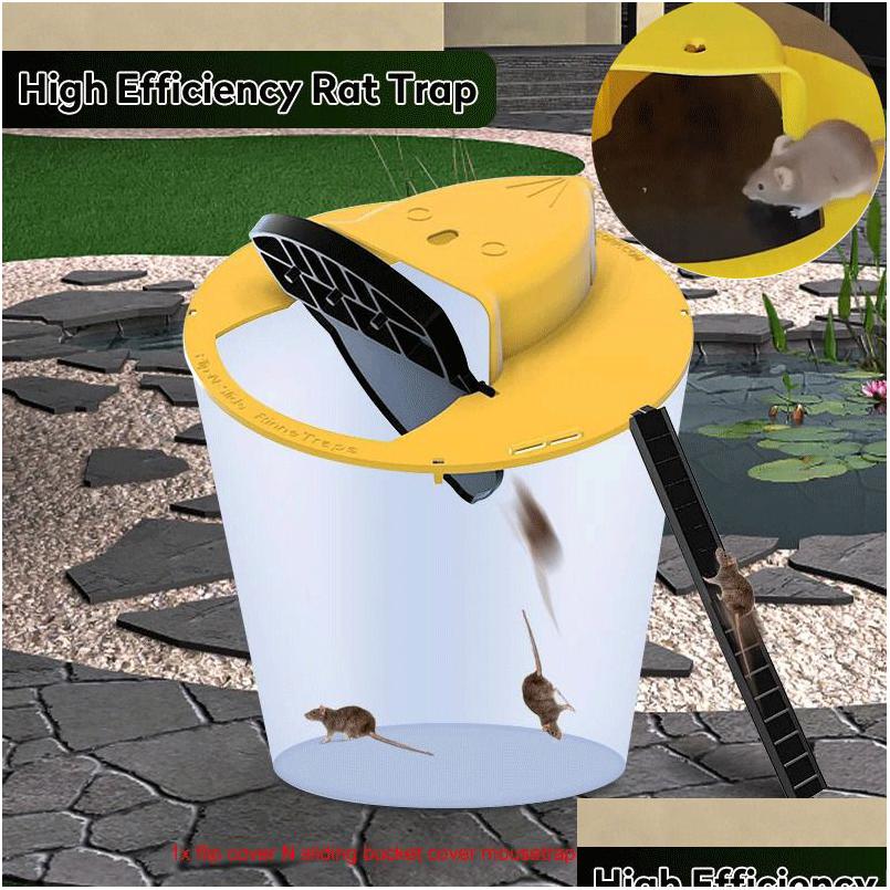

Other Garden Supplies Mice Trap Reusable Smart Slide Bucket Lid Mouse Rat Humane Or Lethal Reset Door Style Mti Catch 230110 Drop De Dhjpq