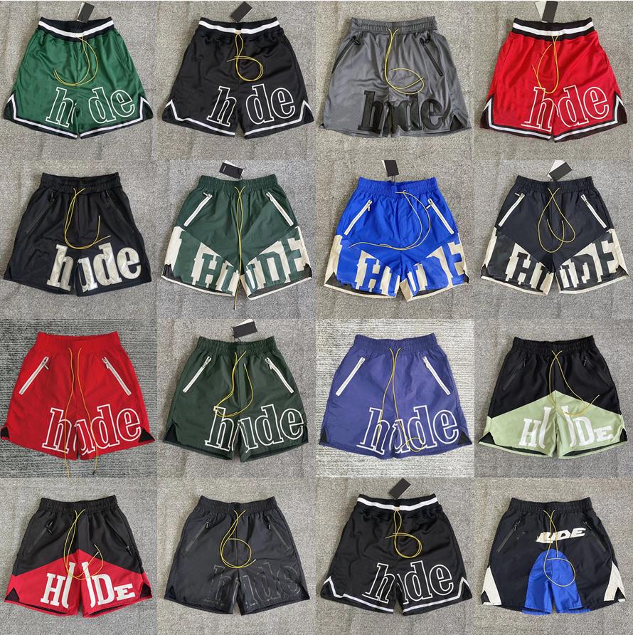 

Men' Shorts Designer Mens Shorts Rhude Short Summer Knee Length Hip Hop Loose Print Letter Oversized, 16