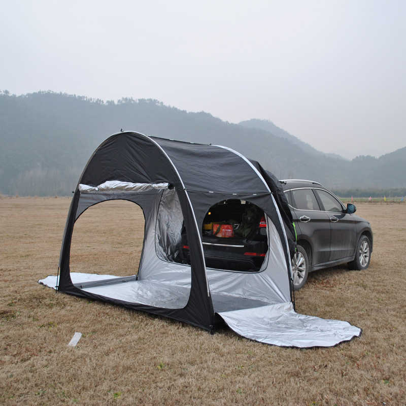 

Tents and Shelters Black SUV Car Rear Extension Tent Bicycle Storage Outdoor Camping Multipurpose Large Space Oxford Silver Coated Waterproof J230223