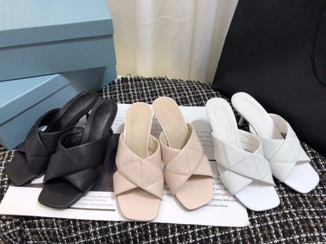 

luxury Designer women sandals High heels flip flops leather hight sandal Sexy ladies summer slippers top quality, Color3