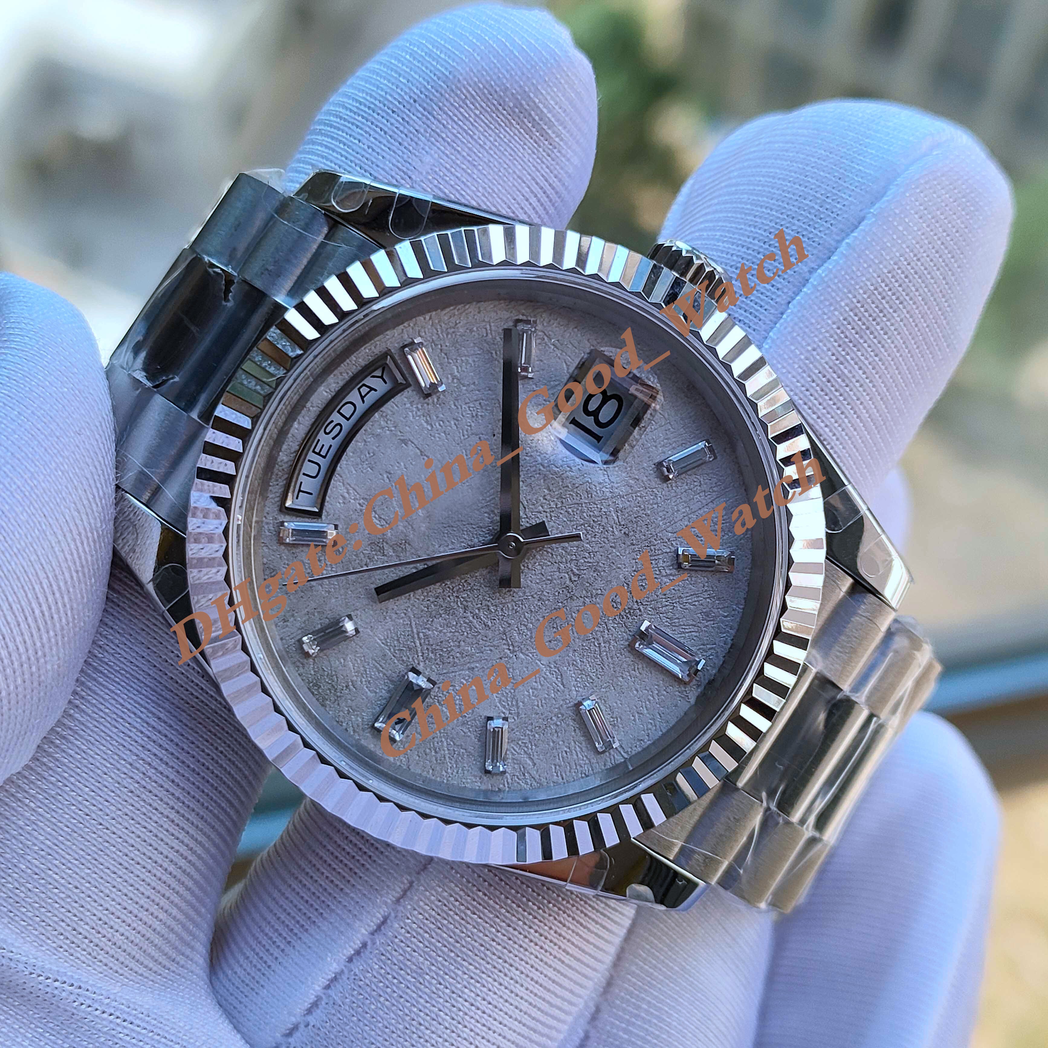 

40MM GMF Factory Watches of Men's Watch 904L Stainless Steel Strap Cal.3255 Movement Automatic Date Calendar Luminous Sapphire Wristwatches Original Box