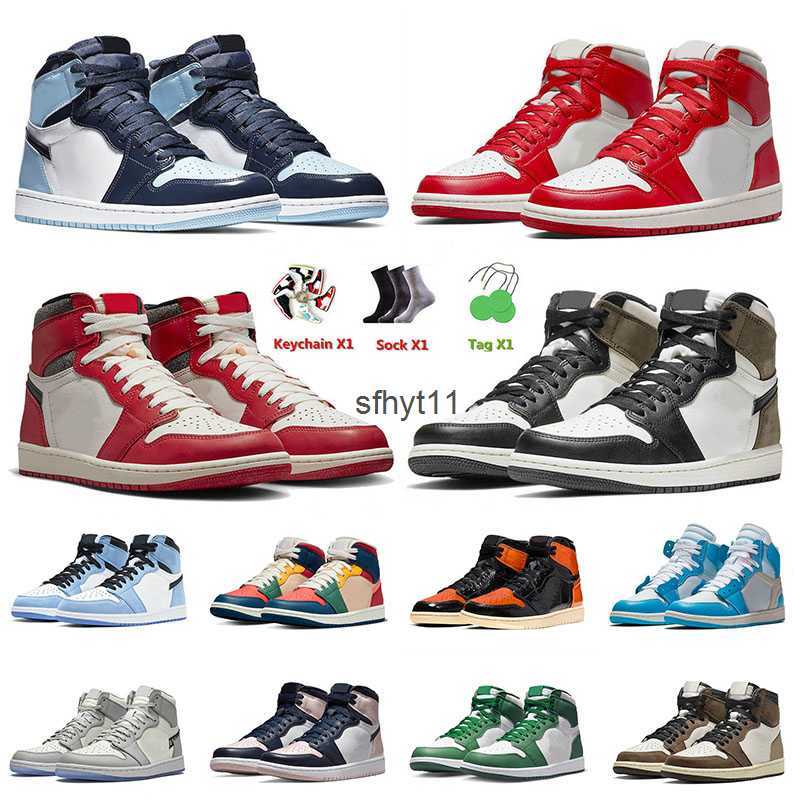 

Basketball Shoes 1 1s Top Jumpman Men Women High Dark Mocha Lost And Found True Blue Obsidian Starfish Gorge Green J1 Mens, 49