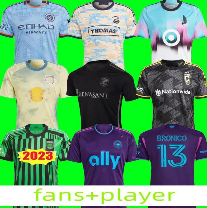 

MLS 2023 Minnesota NEW NYCFC soccer jerseys RED COLUMBUS BULLS CREW YEAR TALLES MAGNO Orlando city Charlotte Austin FC Philadelphia Nashville SC, Mminnesota