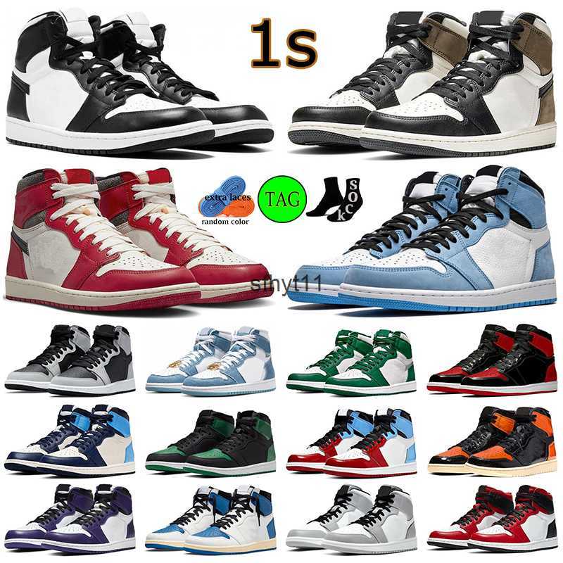 

Mens Jumpman 1 High OG 1s Basketball Shoes Lost Found University Blue True Black White Dark Mocha Taxi Low Phantom TS Reverse, #17
