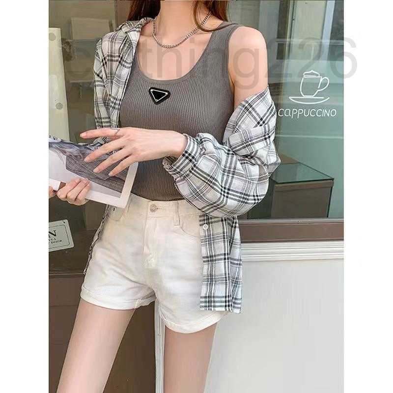 

designer Womens T Shirts Soft Silk Knits Sleeveless Tank Woman Tees Vest Women Slim Vests Shirt Design Summer Lady Short Tops Breathable 4P19, Green
