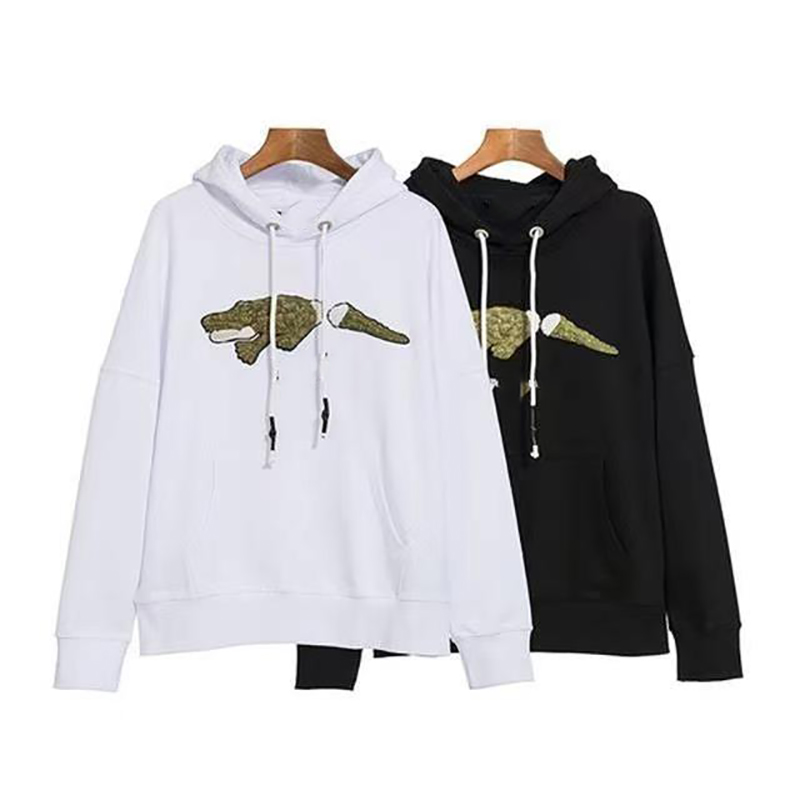 

Designer palms Mens Hoodies Women' angels Sweatshirts Broken Tail Crocodile Embroidery Letter Print Cotton Hooded essentials hoodies Long Sleeve Hoodie Jacket, Black