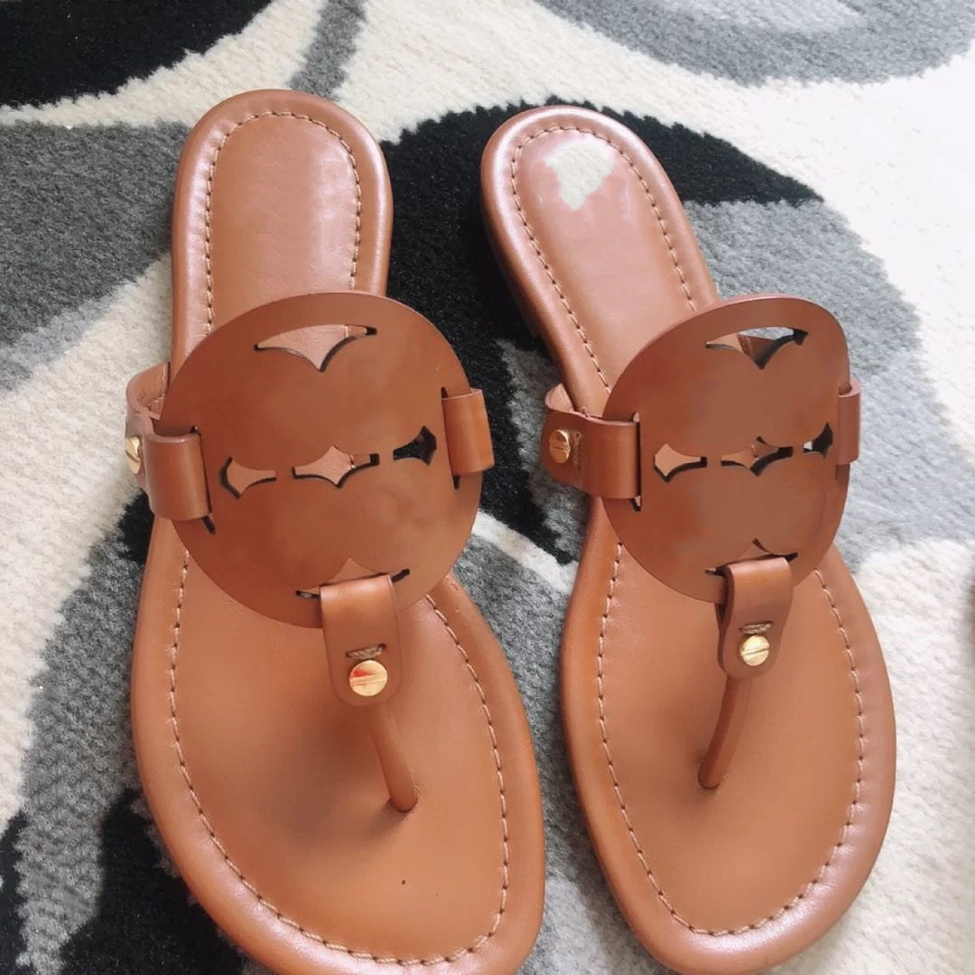 

Sandals Luxury Slipper Desinger Women Flip Flops Shoes Summer Genuine Leather Women's Sandal Casual Slides Outdoor Female 35-43, #24