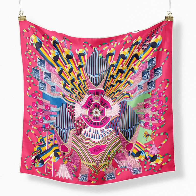 

Twill Silk Scarf Woman Luxury Printed Square Scarves Bandana Small Hijab Foulard Lady Tie Headband 53CM Neckerchief