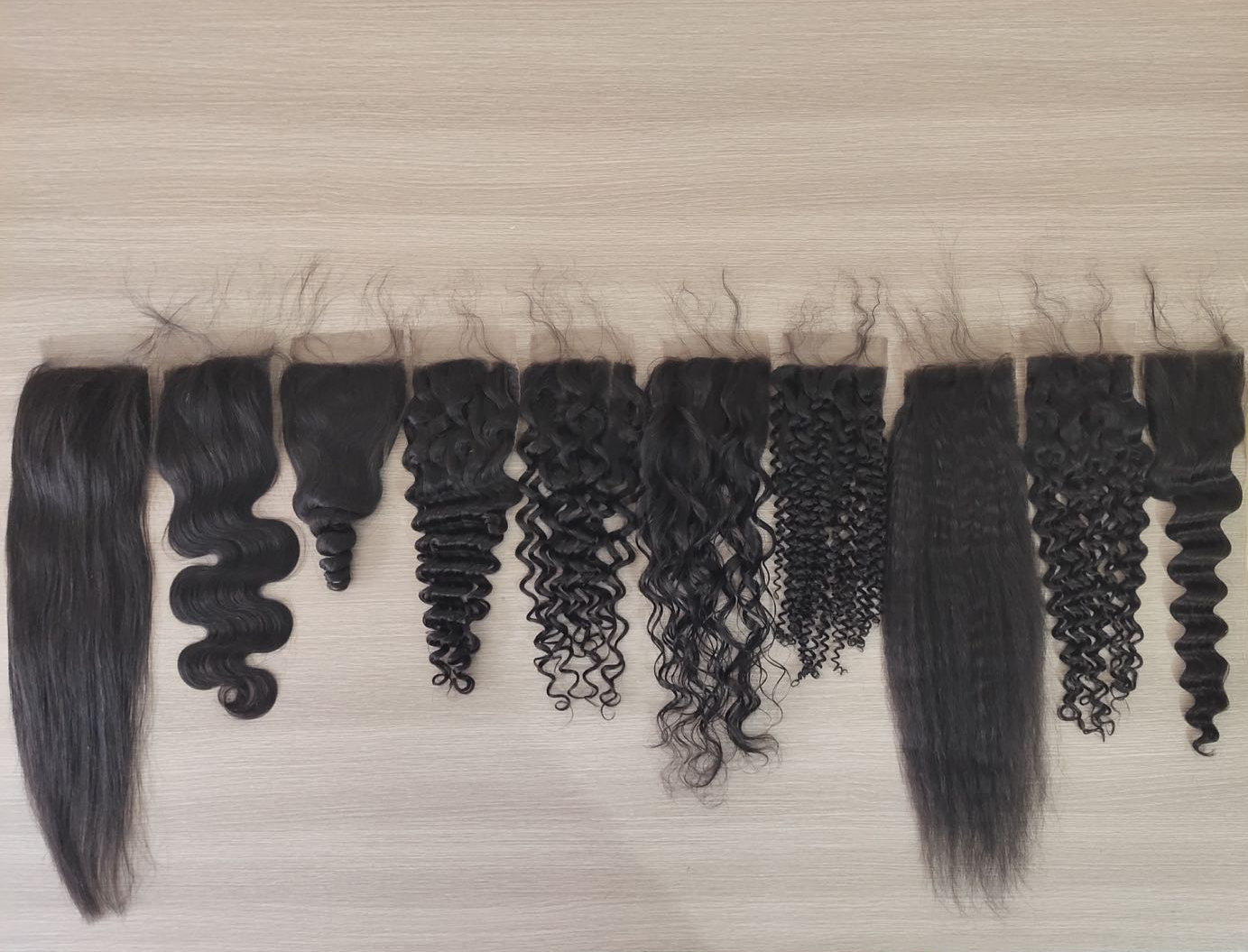 

VIP customer Silk base closure 4x4 lace size 100% remy straight body wave