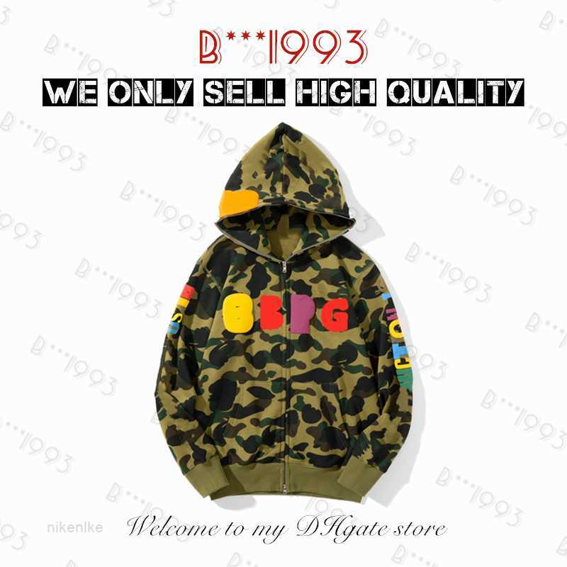 

Designer Mens Hoodies Top Crafted Tiger Full Zip Hoodie Jacket Stylist Men Women Color Grid Harajuku Sweatshirt Fashion Co-branding Reflective Shark Hoodys 7W3O, No.1