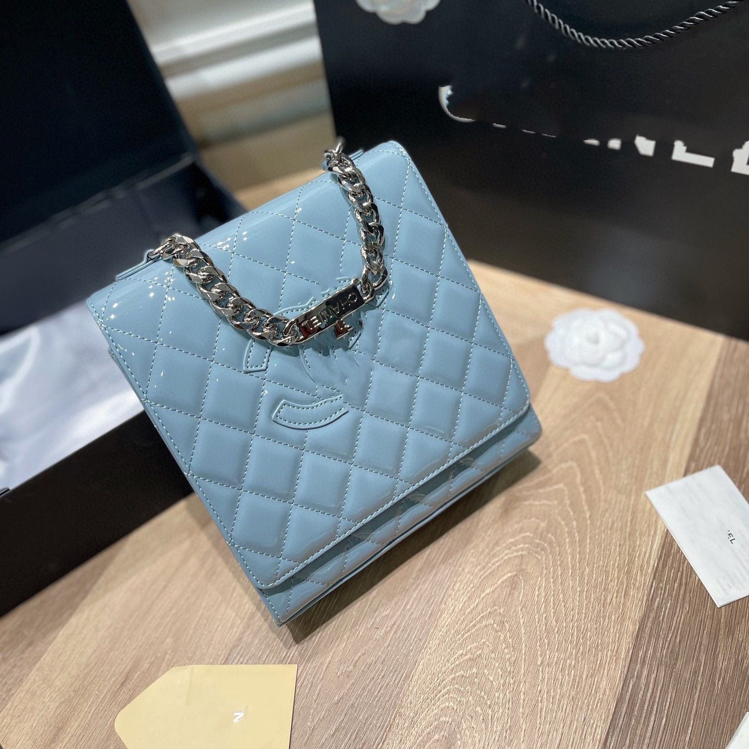 

Shoulder Bags Designer Handbag Chain Bag Clutch Flap Totes Wallet Check Velour Thread Purse Double Letters Solid Hasp Waist Square Stri