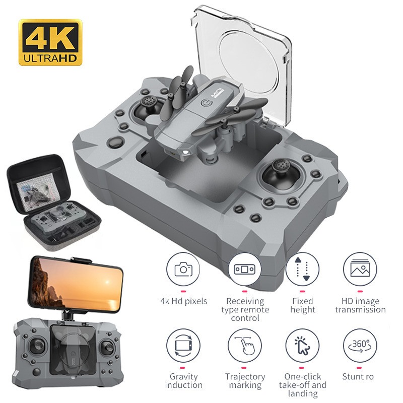 

Electric RC Aircraft KY905 Mini Drone 4K HD Camera Wifi FPV Foldable RC Quadcopter Aerial P ography Helicopter Toy 230224, Gray nocamera 1b