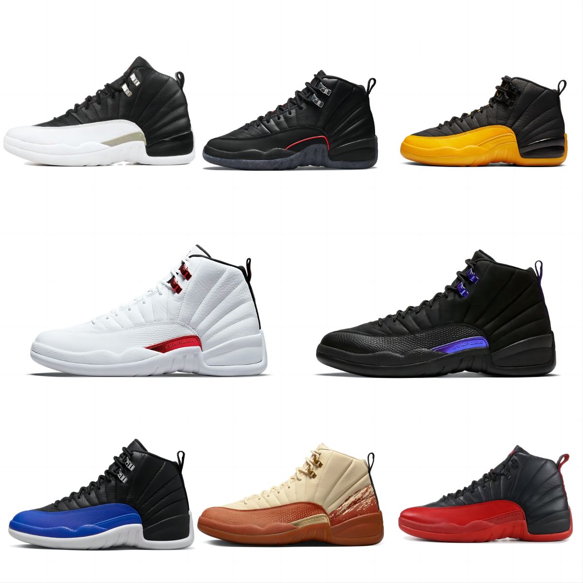 

With Box 12s Basketball Shoes Jumpman 12 A Ma Maniere White Black Eastside Golf 25 Years in China Floral Hyper Royal Playoffs Royalty Stealth Mens Trainers Sneakers, A12-2